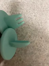 2 unids/set de silicona bebé juego de tenedor cuchara de dibujos animados oso bebé lindo aprendizaje almuerzo cuchara comer tenedor