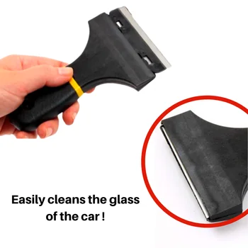 

Vehicle Ice Scraper Rubber Water Wiper+Spare Blades Screws Window Squeegee Car Cleaner Snow Shovel Auto Tinting Tools