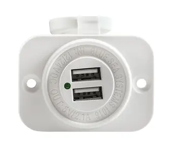 

USB connector on the panel, white, 5 V 2.1A 1016200b