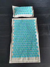 Pillow-Set Cushion Acupuncture-Mat Massage Back-Neck Pain Linen for Cotton Relief-Pad