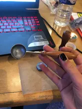 Cuchara de cera de lacre Anti-caliente mango de madera Retro cera estampado cucharas tarjetas de invitación sellos decorativos artesanía