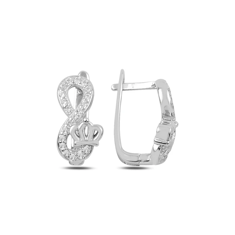 

Armagano Zircon Cubic Zirconia Eternity J Earrings