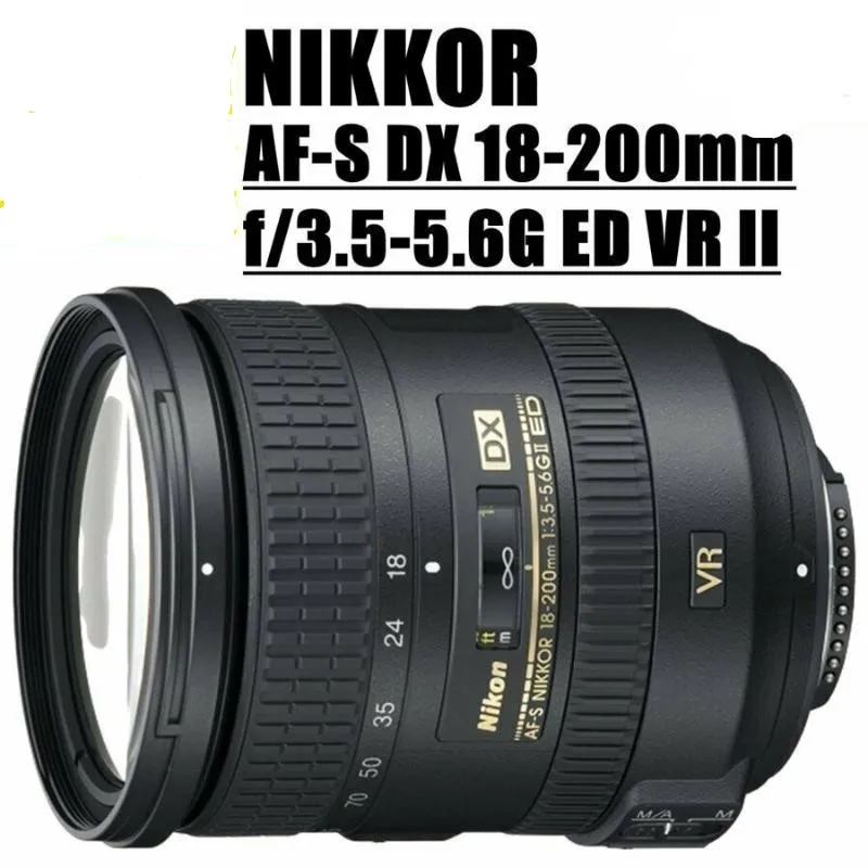 

New Nikon Nikkor AF-S 18-200mm f/3.5-5.6 DX G ED VR II Lens For D7500 D7200 D7100 D500 D850 D810 D750 D5500 D5600 D5300