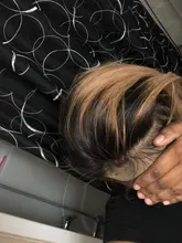 Pelucas de cabello humano con encaje Frontal para mujer, 1B/27 Bob corto, 180%, brasileño, 13x4, ombré, Bob, Remy, 4x4, cierre de encaje