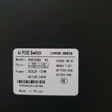 Techage 4CH 8CH 52V conmutador POE de red 10/100Mbps IEEE 802,3 af/a sobre Ethernet cámara IP inalámbrico/AP/sistema de cámaras de CCTV