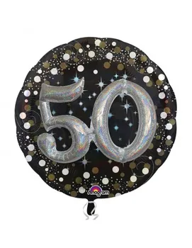 

Balloon Sparkling Birthday 50 Shape 91cm