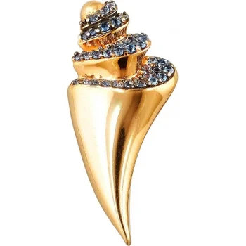 

Esthete brooch with 34 spinel made of silver with gilding