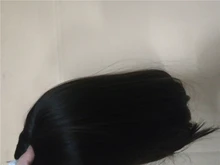 HENRY MARGU-pelucas sintéticas rectas, color negro y marrón, con resalte para mujeres, parte media, longitud del hombro, pelo Bobo resistente al calor