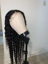 RucyCat onda profunda mechones con cierre 6x6 de cierre de encaje 32 34 36 pulgadas brasileño extensiones de cabello humano mechones con cierre 30 pulgadas mechones