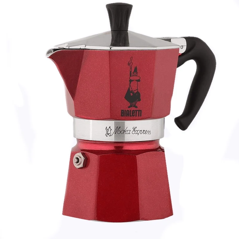 Гейзерная кофеварка Bialetti &quotMoka Express Red&quot 3 порции | Бытовая техника