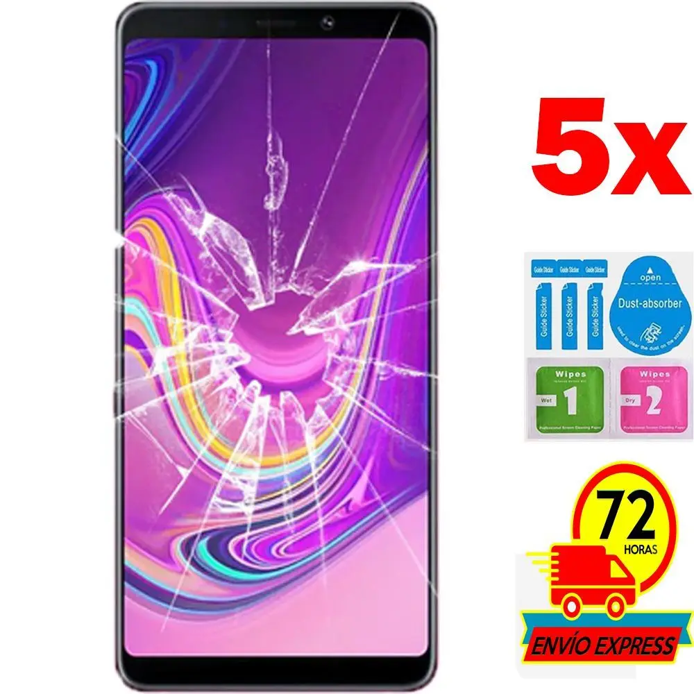 Комплект из закаленного стекла для SAMSUNG GALAXY A9 2018 (универсальное неполное см.