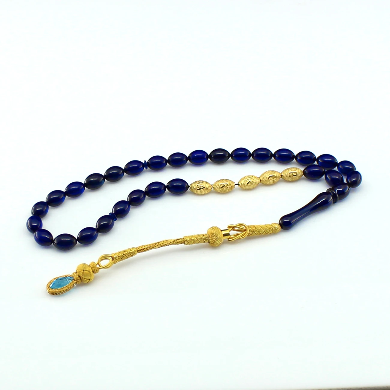 Pukka 33 Beads Squeezed Amber High quality Rosary Name Written Muslim Prayer Misbaha Islamic Jewelry Tassel 925 Caliber Silver Special Design