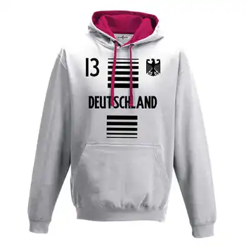 

Hood Sweatshirt Two-Color Men 'S National Sport Germany 13 Sports Football Europe Eagle 1 S