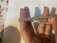 Pulsera elástica con diamantes de imitación de cristal para mujer, brazalete de oro ostentoso, joyería nupcial para boda, 4/5/8 filas