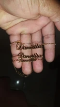 Tobillera de acero inoxidable con nombre personalizado, pulsera para el tobillo