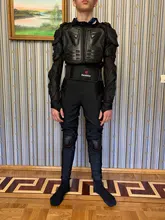 HEROBIKER-Chaqueta de motociclista, cazadora de moto para carreras con armadura de cuerpo protectora y accesorios de defensa con resguardo del cuello, ideal para vehículos todoterreno de motocross