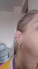 ZHUKOU-pendientes de circonia cúbica con forma de estrella de cristal para mujer, aretes pequeños, clips, joyería de boda, modelo: VE162, 1 pieza, 2020