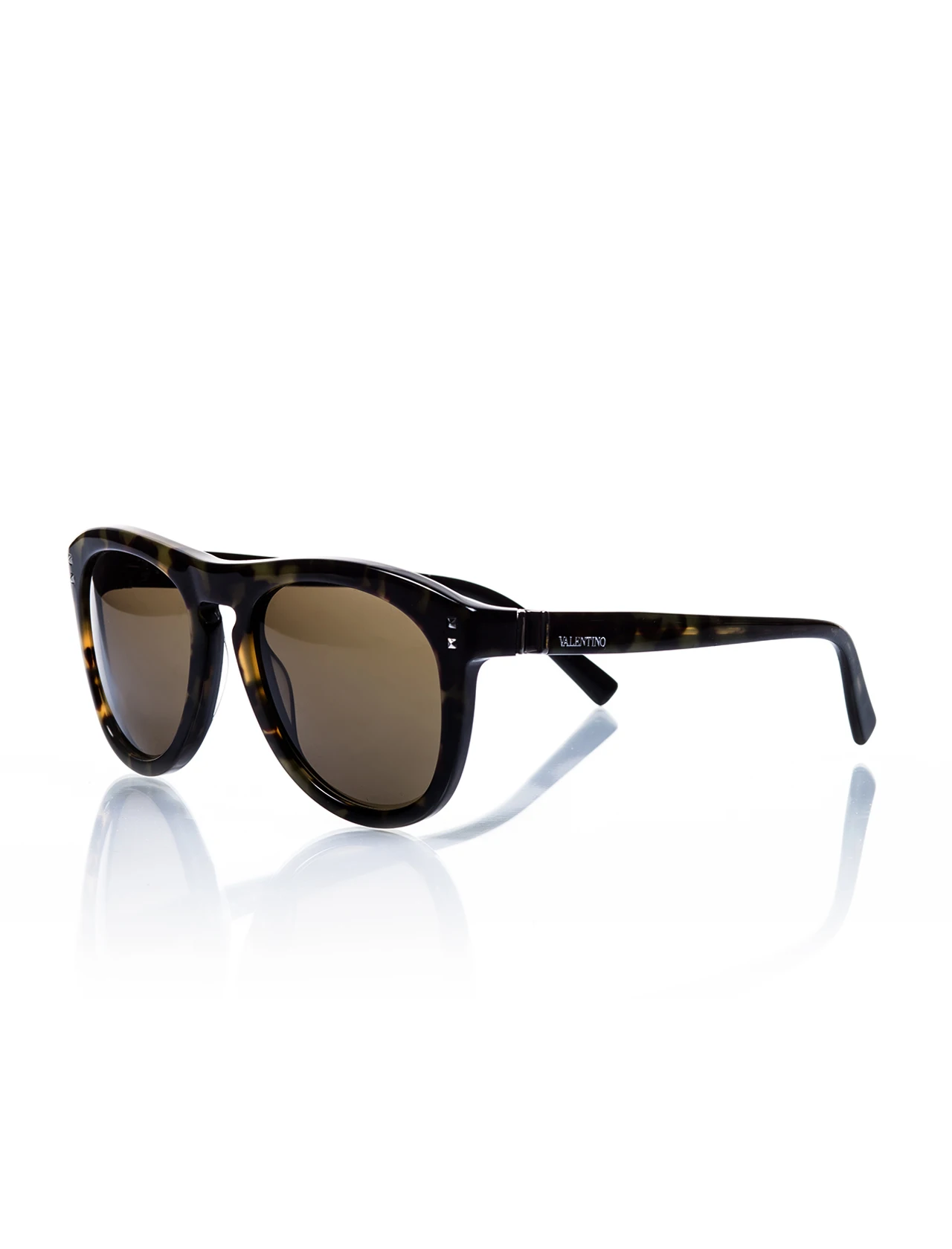 

Unisex sunglasses val 686 202 bone green organic drop aval 53-20-140 valentino