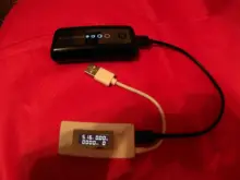 Amperímetro de cola blanca de KCX-017 con pantalla LCD, medidor de Monitor de capacidad de corriente de voltaje Mini USB, Detector de 3V-7V, medidor de corriente móvil