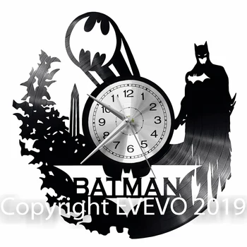 

Batman Wall Clock Vinyl Vinyl Record Retro Clock Handmade Vintage Gift Style Room Home Decorations Great Gift