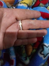 Auxauxme-Anillo de boda con diseño de onda dorada para hombre y mujer, sortija de compromiso con grabado de nombre de amantes de la boda