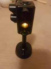 Miniseñal de tráfico con luz LED para niños, juguete educativo Montessori para Aprendizaje de tráfico, regalo de cumpleaños