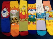 2021 Impresión de Anime la rodilla-Altos AB calcetines creativo de moda hombres mujeres comodidad transpirable de algodón calcetín adulto Calcetines largos Calcetines