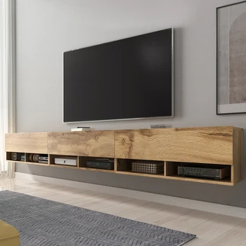 

SELSEY Wander Floating TV Cabinet 300 cm Golden Oak