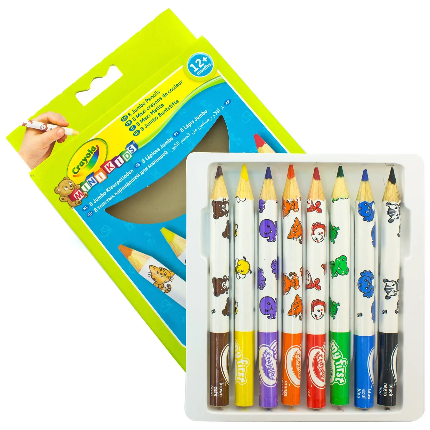 Набор карандашей Crayola толстых для малышей 8 цв