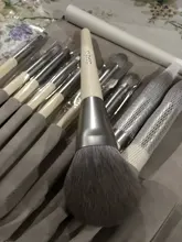 Zoreya marca pelo sintético suave sombra de ojos cepillo mango blanco mezcla rubor labio polvo resaltador maquillaje brochas Set 10 piezas