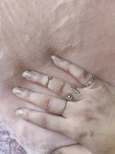 Nueva moda de lujo 4 unids/set estilo coreano anillos Simple Joker de Metal anillo de dedo plateado ajustable para el regalo de las mujeres, anillo de