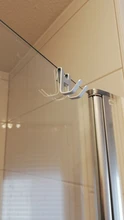 Towel-Rack-Hanger Bathroom-Organizer Glass-Door-Hook Shower Frameless Aluminum Key-Holder