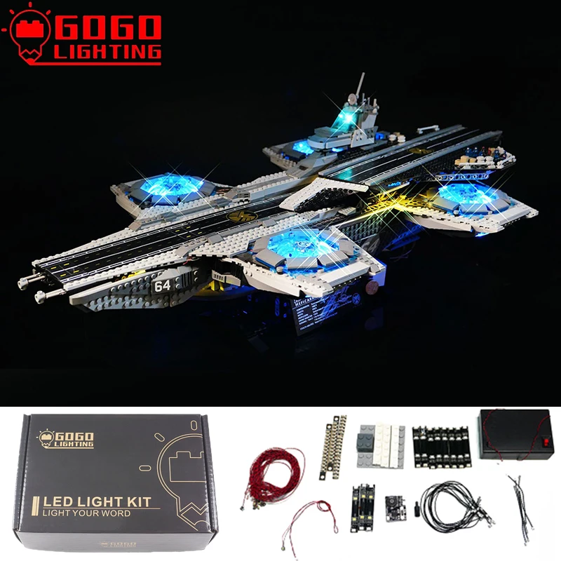 Комплект со светодиодный светильник кой GOGO для Lego 76042 Uper героев щит геликарьер