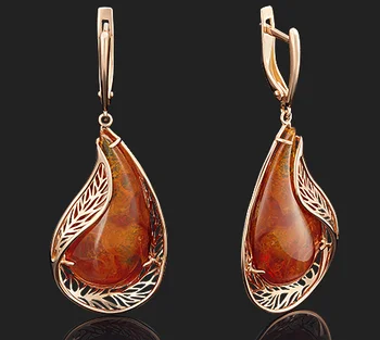 

Серьги в красном золоте 585 пробы