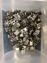 100 unids/lote Micro USB 5P 5pin-DIP2 largo Micro USB Jack 5 pines Micro USB conector toma de carga trasera para teléfono accesorios de bricolaje