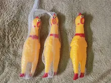 Toy Puppy Venting-Toys Rubber Screaming Chicken Squeak Chew Yellow 16CM Pet-Dog Hot-Sale