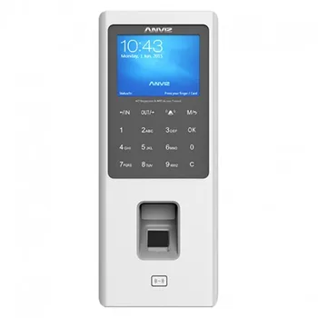 

Access checkpoint and presence biometric fingerprint, card and keyboard