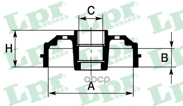 Барабан Тормозной Renault Logan/Clio/Megane(D=180mm) Lpr 7d0395 Lpr арт. 7D0395