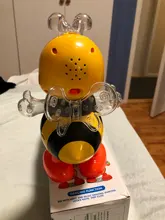 Abeja eléctrica de dibujos animados para niños y niñas, sonido Flash, iluminación, cantar, baile, juguete de música