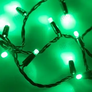 

025800 led string light ard-string-classic-10000-black-100led-std Green (230V, 7W)-1 PCs Arlight