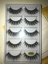 Pestañas postizas 3D de visón gruesas, 5 pares, maquillaje, pestañas llamativas, volumen Natural, suaves, g800