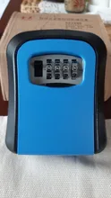 Caja de Seguridad para llave a prueba de agua, caja de almacenamiento con combinación de 4 dígitos, bloqueo de contraseña para interior y exterior, almacenamiento de llaves oculto