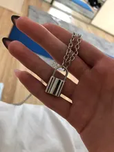 Cadena Punk para hombre y mujer, collar con colgante con candado, Color dorado y plateado, joyería de Moda Gótica con estilo, 2019