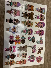 LOL surprise-figuras de acción de dibujos animados para chica, tatuajes originales, pegatinas aleatorias, regalos de cumpleaños, 1 Uds.