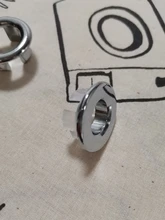 Tapa redonda para agujero de rebosadero, cubierta de desbordamiento para fregadero de cerámica, plástico/Cobre, cromado, 1 Uds.