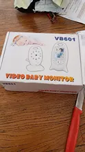 VB601 Video Monitor de bebé inalámbrico 2,0 LCD Babysitter 2 vías hablar visión nocturna temperatura seguridad Nanny Cámara 8 canciones de cuna