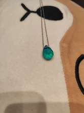 Humor de cambio de Color emoción sentimiento de Control de temperatura de la gota de agua colgante en forma de lágrima de acero inoxidable collares de cadena