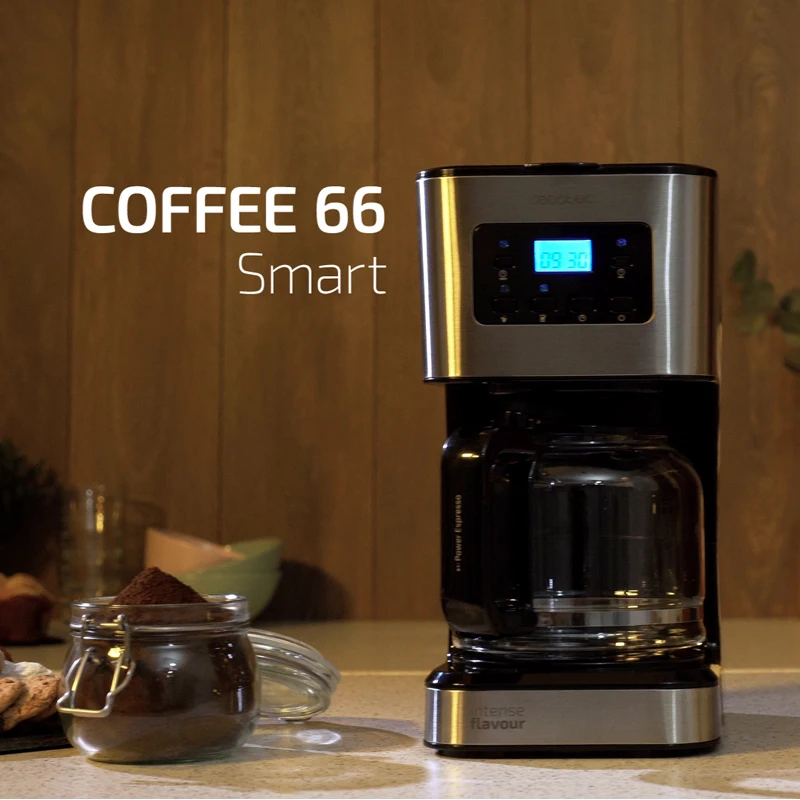 Cecotec Goteo Coffee 66 Smart Coffee Maker. ExtremeAroma Technology,  Digital LCD Display, 1.5L 12cup Capacity Reheat and Keep Wa|Coffee Makers|  - AliExpress