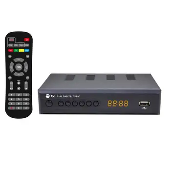 

Digital terrestrial receiver "AVL t141" (DVB-T2, C, display)