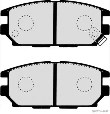 Колодки дисковые задние Mitsubishi Space Wagon 2.0GDi/2.4GDi 98